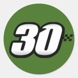 Adesivo Número 30 - Vinheta