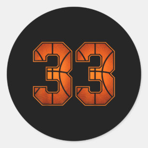 Adesivo Número 33 Basquete Aniversário