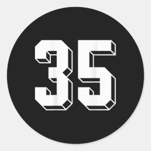 Adesivo Número 35 Ckside - Camisa de time retrô anos 80 90