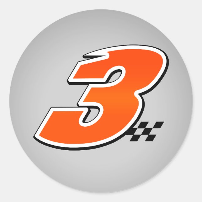 Adesivo Número 3 - Vinheta (Frente)