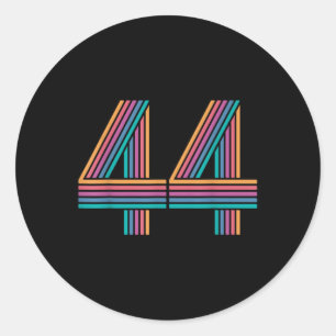 Adesivo Número 44 Homens 44 anos 44 Bi
