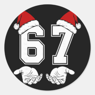 Adesivo Número 67 Correspondente Seis Sete 6 7 Meme 6 7 Na