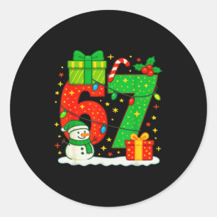 Adesivo Número 67 Meme Casal de Natal Correspondente 67 Se