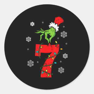 Adesivo Número 7 Correspondente 67 Meme 6 7 Natal Meninos