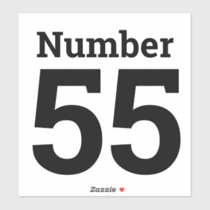 Adesivo Número da Caixa de Rodas até Dígitos Duplos