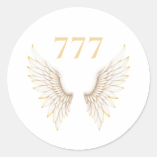 Adesivo Número de Anjo Personalizado com Asas Elegantes