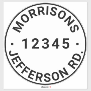 Adesivo Número de caixa do reciclagem de lixo personaliza