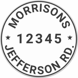 Adesivo Número de caixa do reciclagem de lixo personalizad