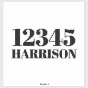 Adesivo Número de caixa do reciclagem de lixo personalizad