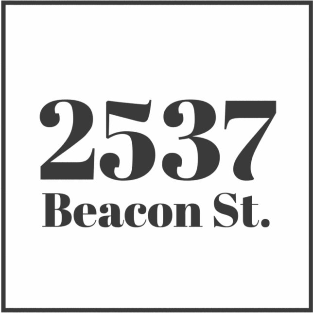 Adesivo Número de caixa do reciclagem de lixo personalizad (Frente)