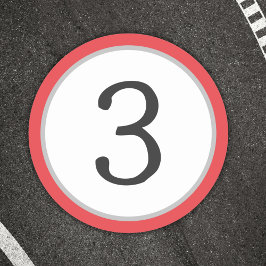 Adesivo Número de pista