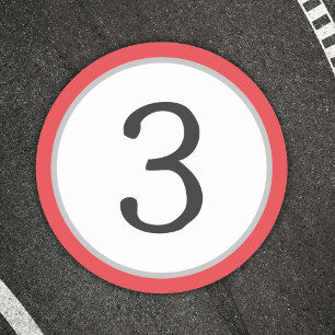 Adesivo Número de pista