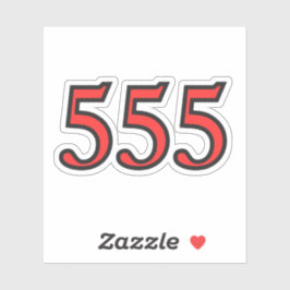 Adesivo Número do Anjo das Bênçãos 555