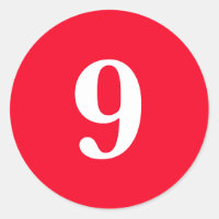 Número nove provisões de planejamento simples 9 ve