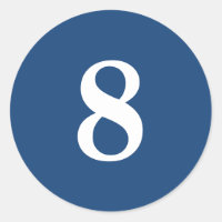 Número oito suprimentos de planejamento simples 8