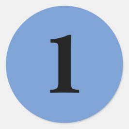 Adesivo Número Um de planejamento de recursos simples 1 az