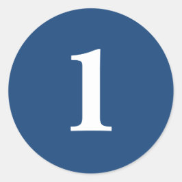 Adesivo Número Um de planejamento de suprimentos simples 1