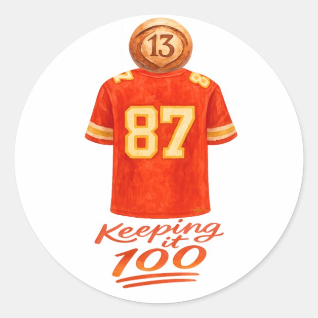 Adesivo Numerology It Adds Up: Keeping It 100 (Frente)