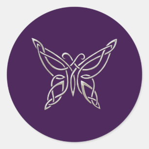 Adesivo Números de Enrolação da Borboleta Celta Púrpura