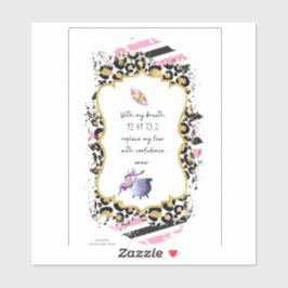 Adesivo Números de Grabovoi para Liberdade do Medo