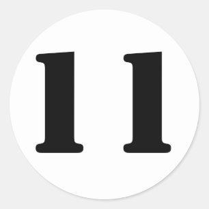 Adesivo Números de lápis por Janz Número 11 Eleven Bran