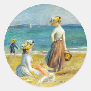 Adesivo Números na Praia, Auguste Renoir Art