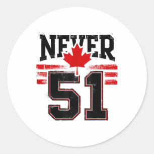 Adesivo Nunca 51 Canada Maple Leaf Vintage - Cana em dific