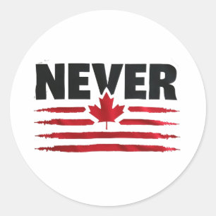 Adesivo Nunca 51ruas Canadense American Trump Politic