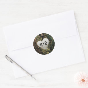 Adesivo Nunca Casamento de Monogramas de Fadas Encantadas