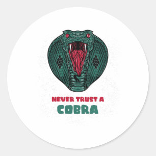 Adesivo Nunca confie em um COBRA