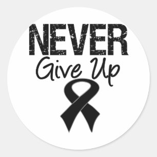 Adesivo Nunca dê acima (a melanoma)