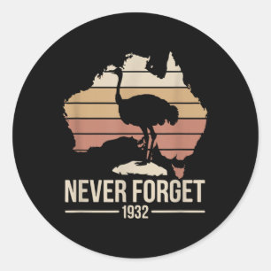 Adesivo Nunca Esqueça O Tributo De História Da Austrália N