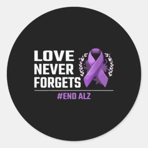 Adesivo Nunca Esquece Alzheimer Purple Ribbon Heimer