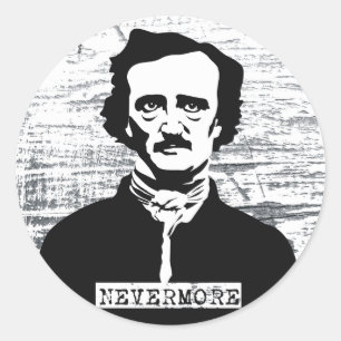 Adesivo Nunca mais Edgar Allan Poe