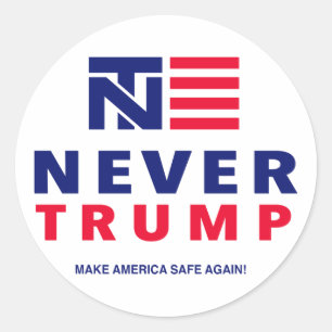ADESIVO NUNCA TRUMP: TORNE A AMÉRICA SEGURA DE NOVO!"