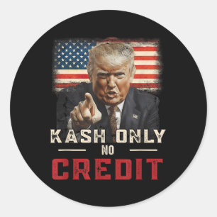 Adesivo Nur Kash No Credit Donald Trump