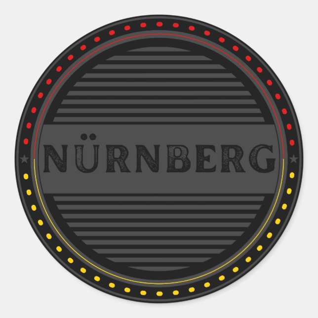 Adesivo Nürnberg City Pride Emblem – German Identity (Frente)