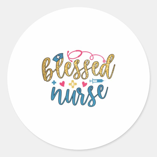 Adesivo Nurse Gift | Blessed Nurse (Frente)