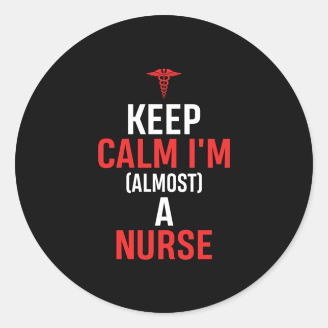Adesivo Nurse Gift | Keep Calm I Am A Nurse (Frente)