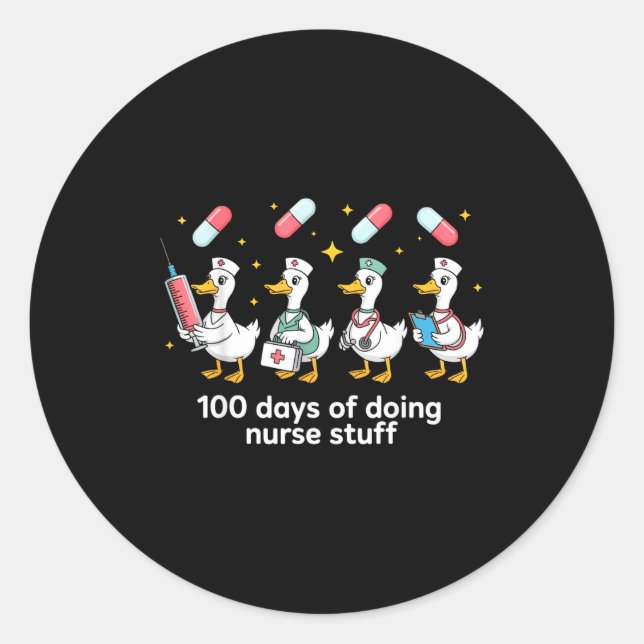 Adesivo Nurse Skeleton New Year Crew 2026 Funny Er Icu Par (Frente)