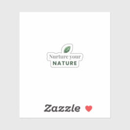 Adesivo Nurture Your Nature Minimal Motivational Sticker