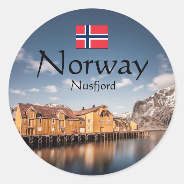 Adesivo Nusfjord Lofoten (Frente)