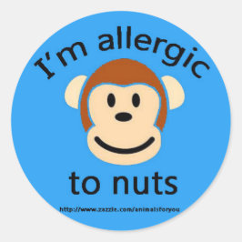 Adesivo Nut Allergy Blue