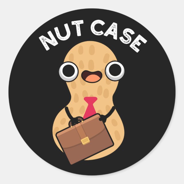 Adesivo Nut Case Funny Peanut Puns Dardo BG (Frente)