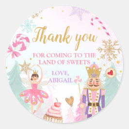 Adesivo Nutcracker Land of Sweets Girl Birthday Favor