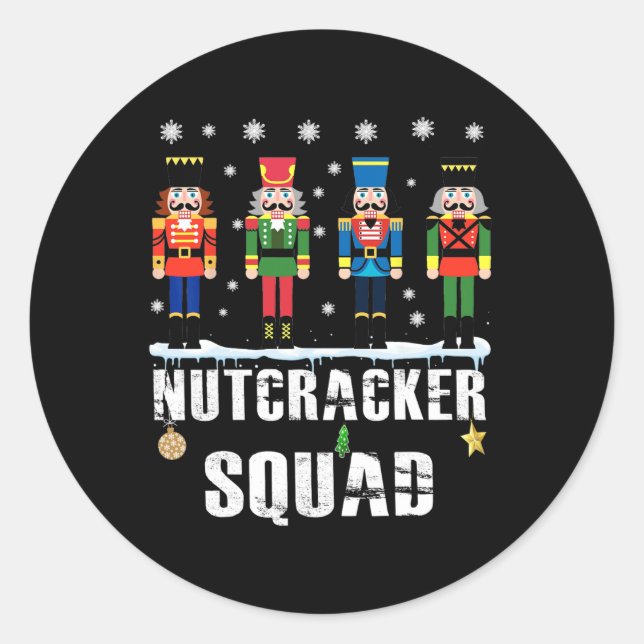 Adesivo Nutcracker Squad Byllet Dance Matching Family Chri (Frente)