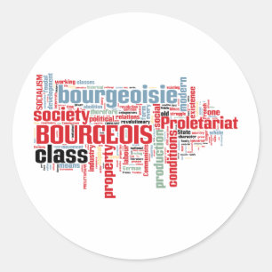 Adesivo Nuvem comunista da palavra do manifesto