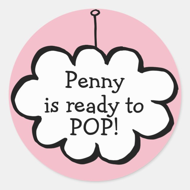 Adesivo Nuvem em uma Cadeia Pronta para POP (Frente)