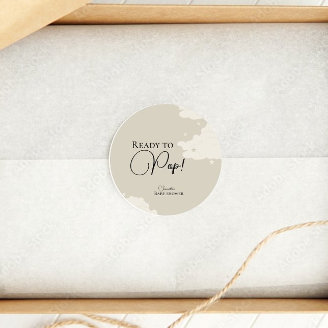 Adesivo Nuvem russa mínima pronta para chá de fraldas (Criador carregado)