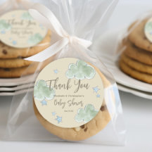 Nuvens bonitas A Lua Stars Chá de fraldas Menino N